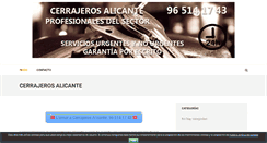 Desktop Screenshot of alicantecerrajeros.com